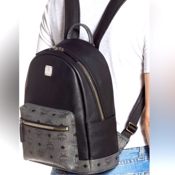 MCM Stark Visetos Top Handle Backpack Bookbag - Picture 13 of 13